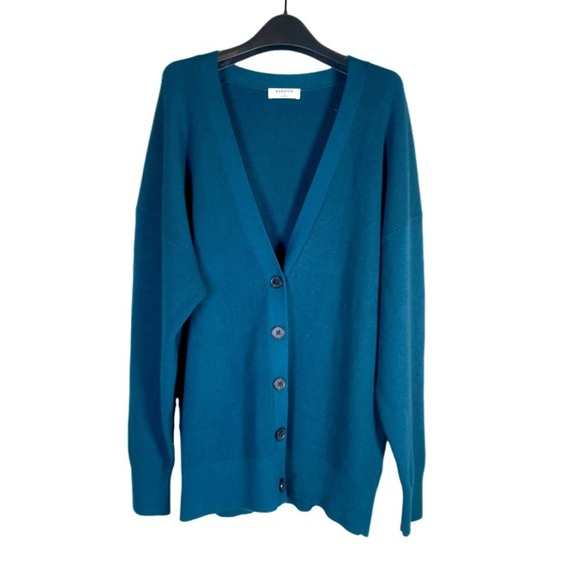 Aritzia Babaton Viscose Cardigan Sweater Women's S Button Up Teal Green Blue - Picture 1 of 11